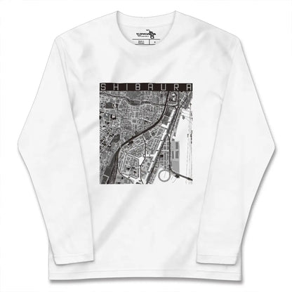 【芝浦（東京都）】地図柄ロングスリーブTシャツ