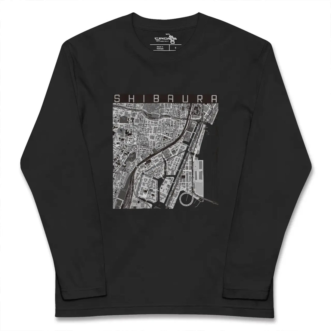 【芝浦（東京都）】地図柄ロングスリーブTシャツ