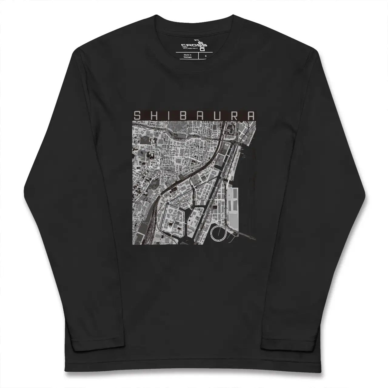 【芝浦（東京都）】地図柄ロングスリーブTシャツ