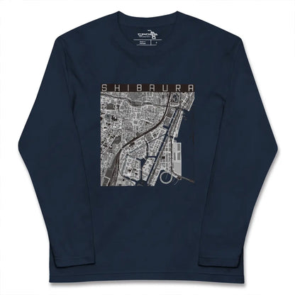 【芝浦（東京都）】地図柄ロングスリーブTシャツ