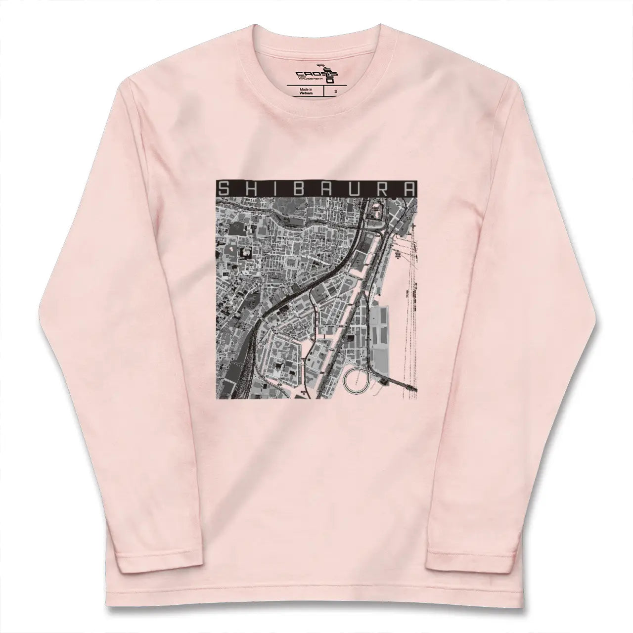 【芝浦（東京都）】地図柄ロングスリーブTシャツ