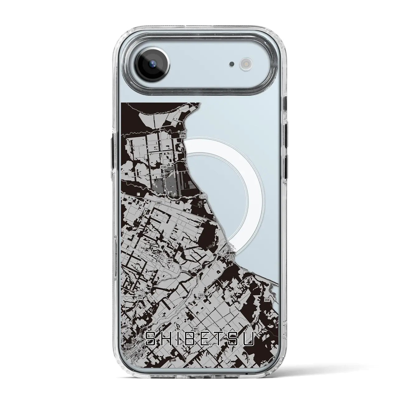 【標津（北海道）】地図柄iPhoneケース（MagSafeタイプ）
