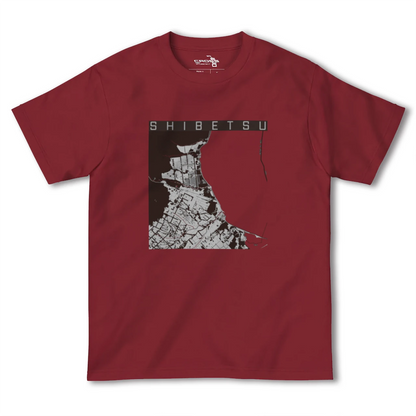 【標津（北海道）】地図柄ヘビーウェイトTシャツ