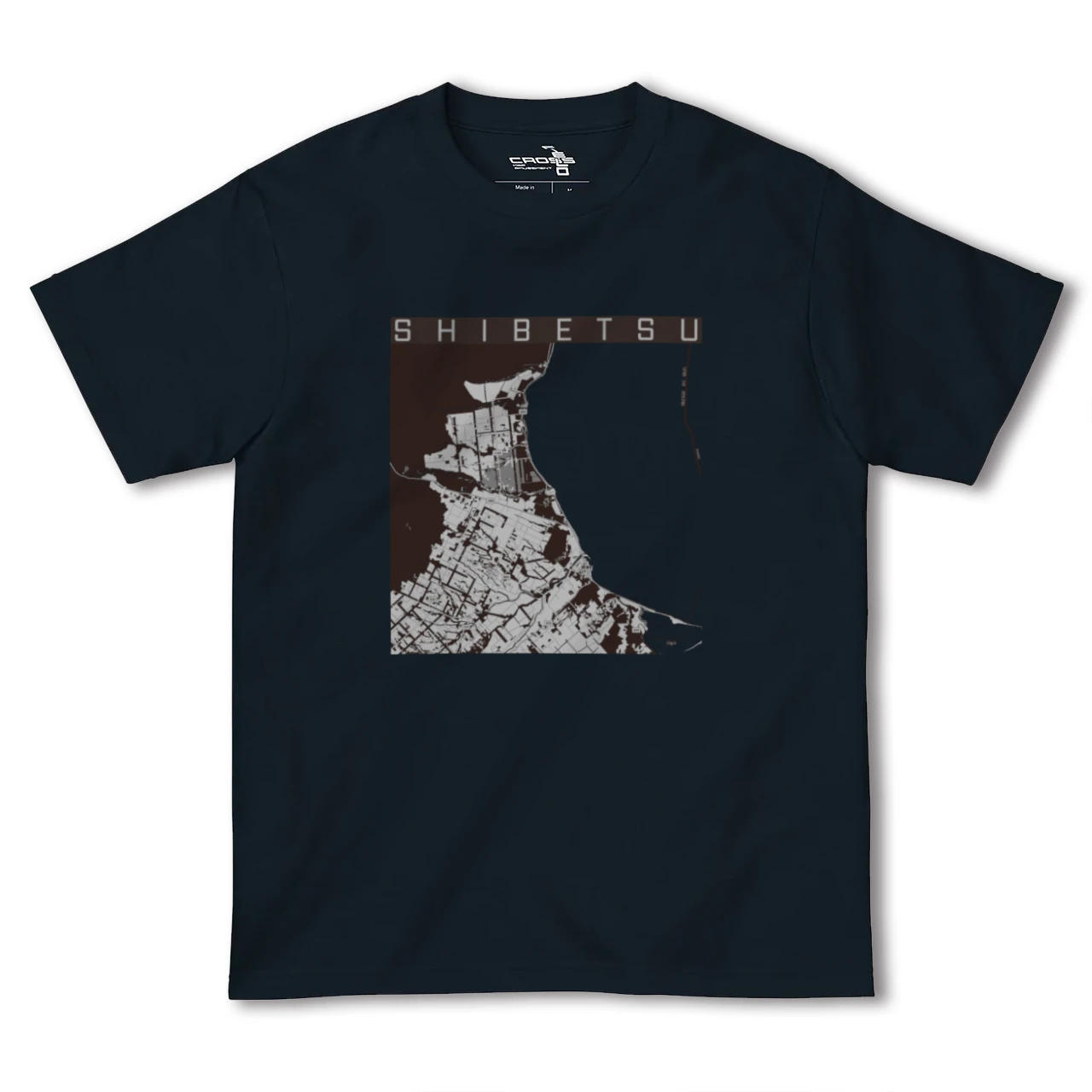 【標津（北海道）】地図柄ヘビーウェイトTシャツ