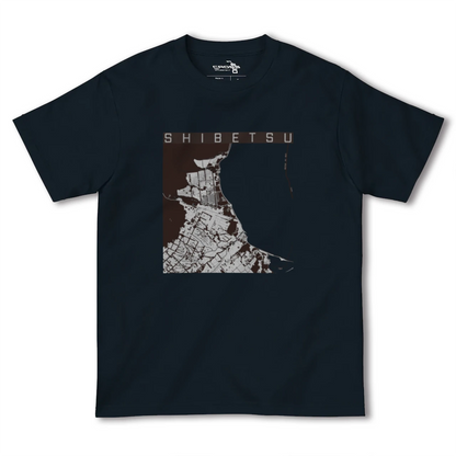 【標津（北海道）】地図柄ヘビーウェイトTシャツ
