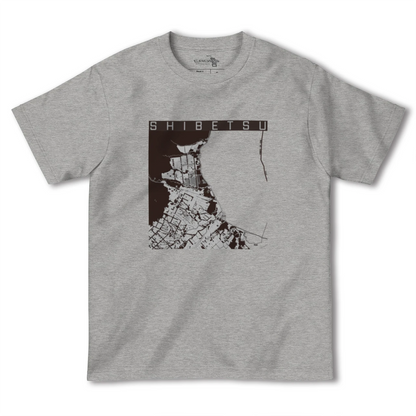 【標津（北海道）】地図柄ヘビーウェイトTシャツ