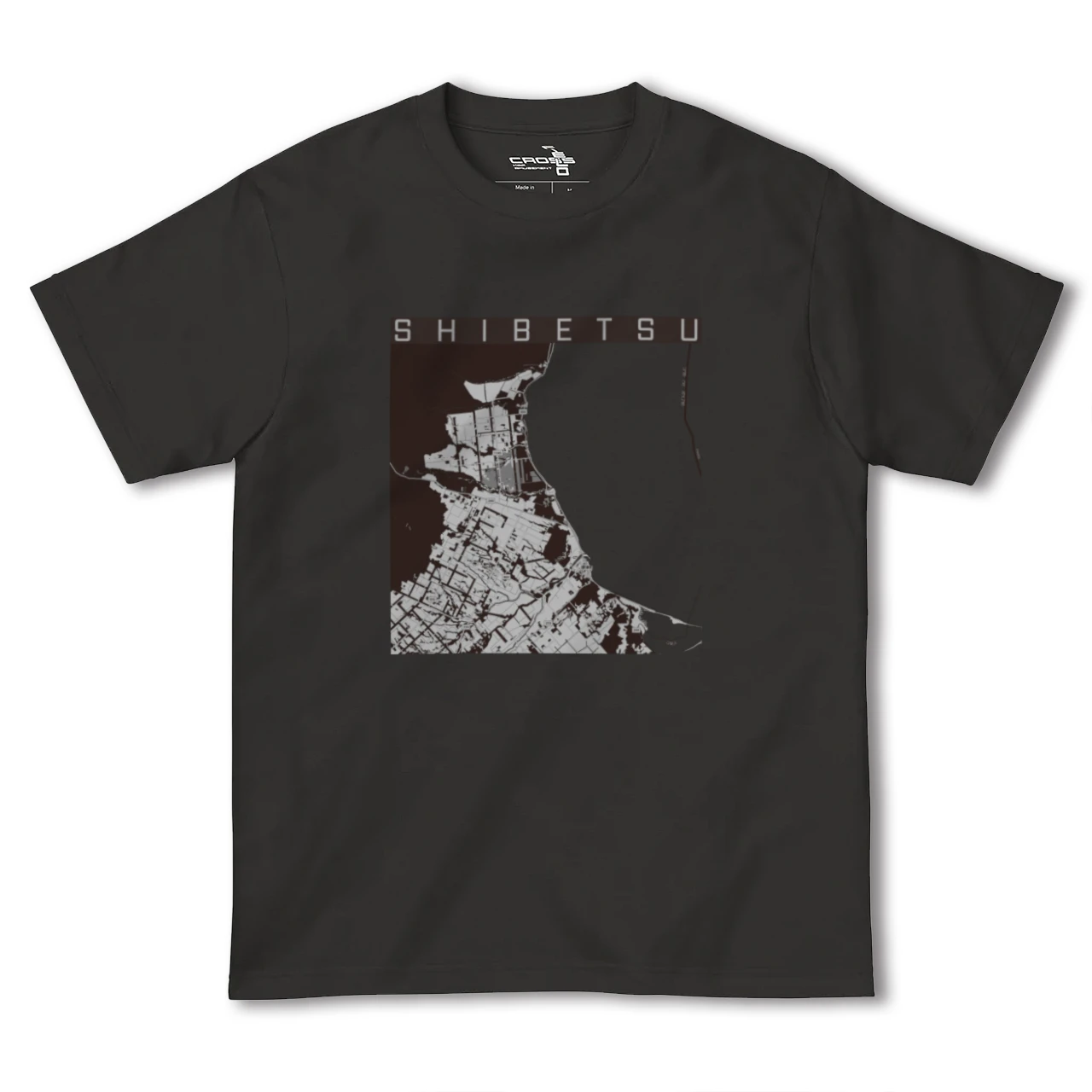 【標津（北海道）】地図柄ヘビーウェイトTシャツ