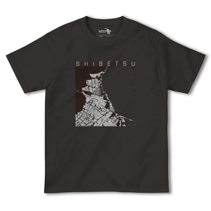 【標津（北海道）】地図柄ヘビーウェイトTシャツ