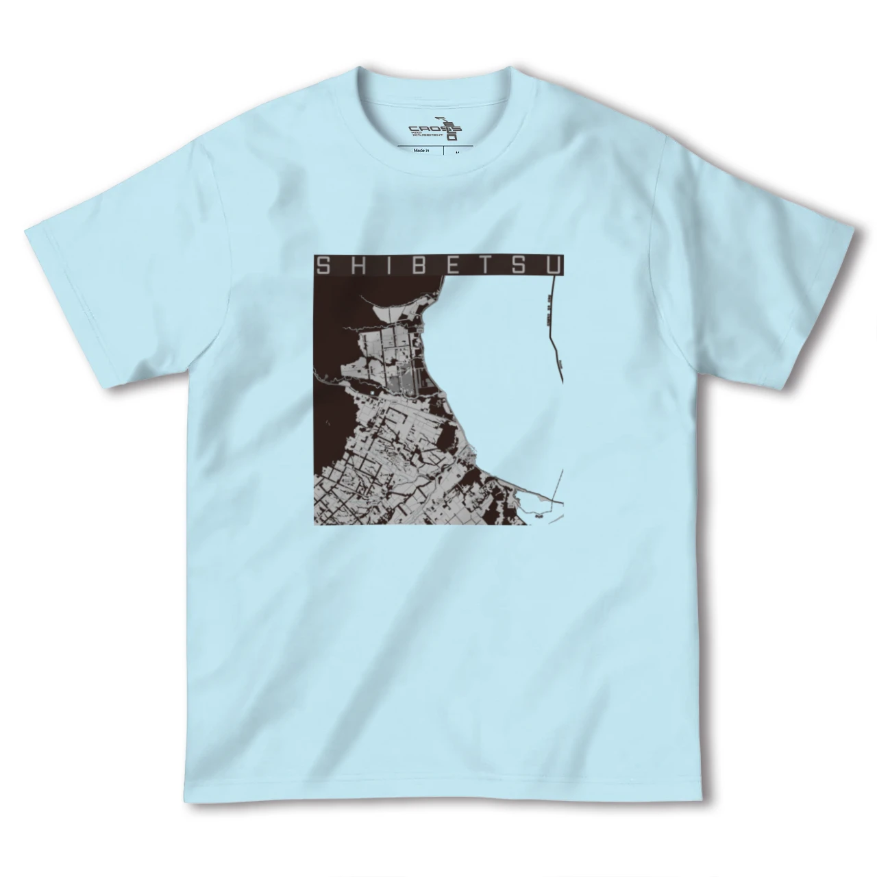【標津（北海道）】地図柄ヘビーウェイトTシャツ