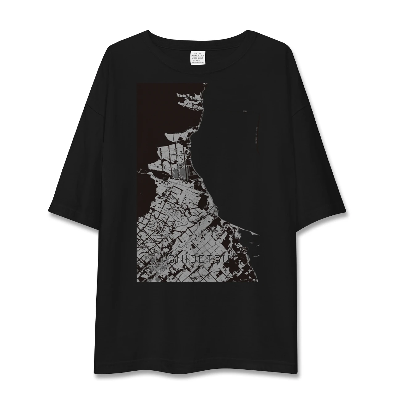 【標津（北海道）】地図柄ビッグシルエットTシャツ