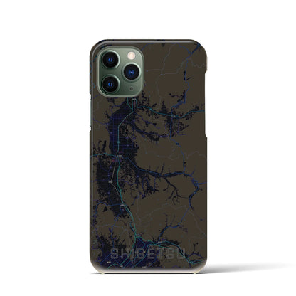 【士別（北海道）】地図柄iPhoneケース（バックカバータイプ）