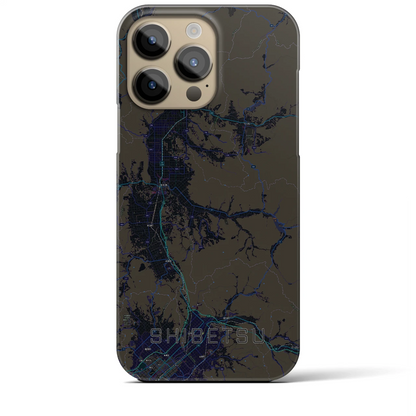 【士別（北海道）】地図柄iPhoneケース（バックカバータイプ）