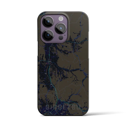 【士別（北海道）】地図柄iPhoneケース（バックカバータイプ）