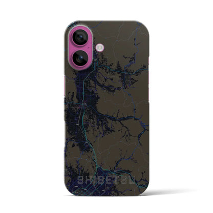 【士別（北海道）】地図柄iPhoneケース（バックカバータイプ）