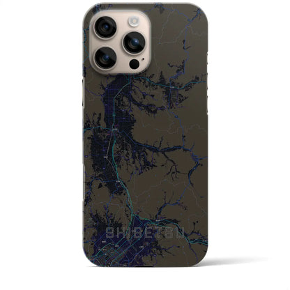 【士別（北海道）】地図柄iPhoneケース（バックカバータイプ）