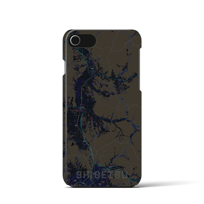 【士別（北海道）】地図柄iPhoneケース（バックカバータイプ）