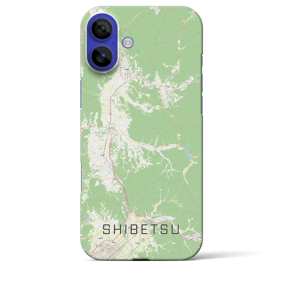 【士別(北海道)】地図柄iPhoneケース(バックカバータイプ)ナチュラル・iPhone 16 Pro Max 用