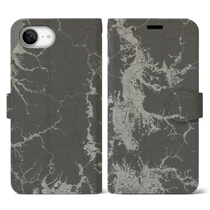 【士別（北海道）】地図柄iPhoneケース（手帳タイプ）