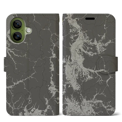 【士別（北海道）】地図柄iPhoneケース（手帳タイプ）