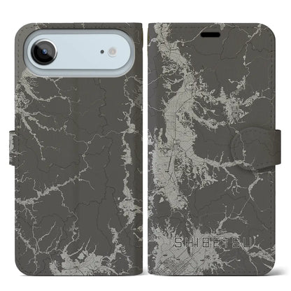 【士別（北海道）】地図柄iPhoneケース（手帳タイプ）