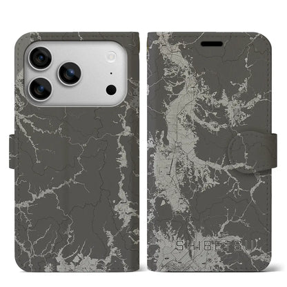 【士別（北海道）】地図柄iPhoneケース（手帳タイプ）