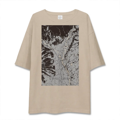 【渋川（群馬県）】地図柄ビッグシルエットTシャツ