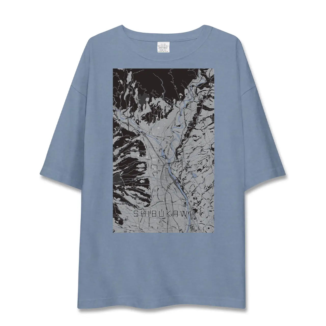 【渋川（群馬県）】地図柄ビッグシルエットTシャツ