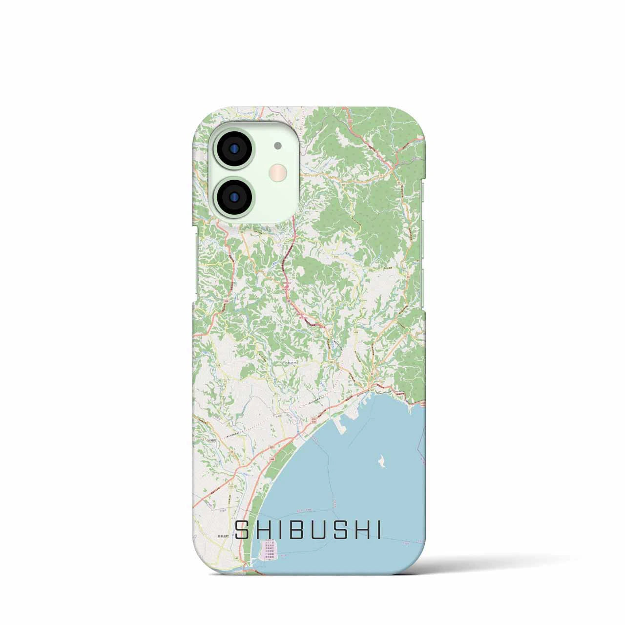 【志布志（鹿児島県）】地図柄iPhoneケース（バックカバータイプ）