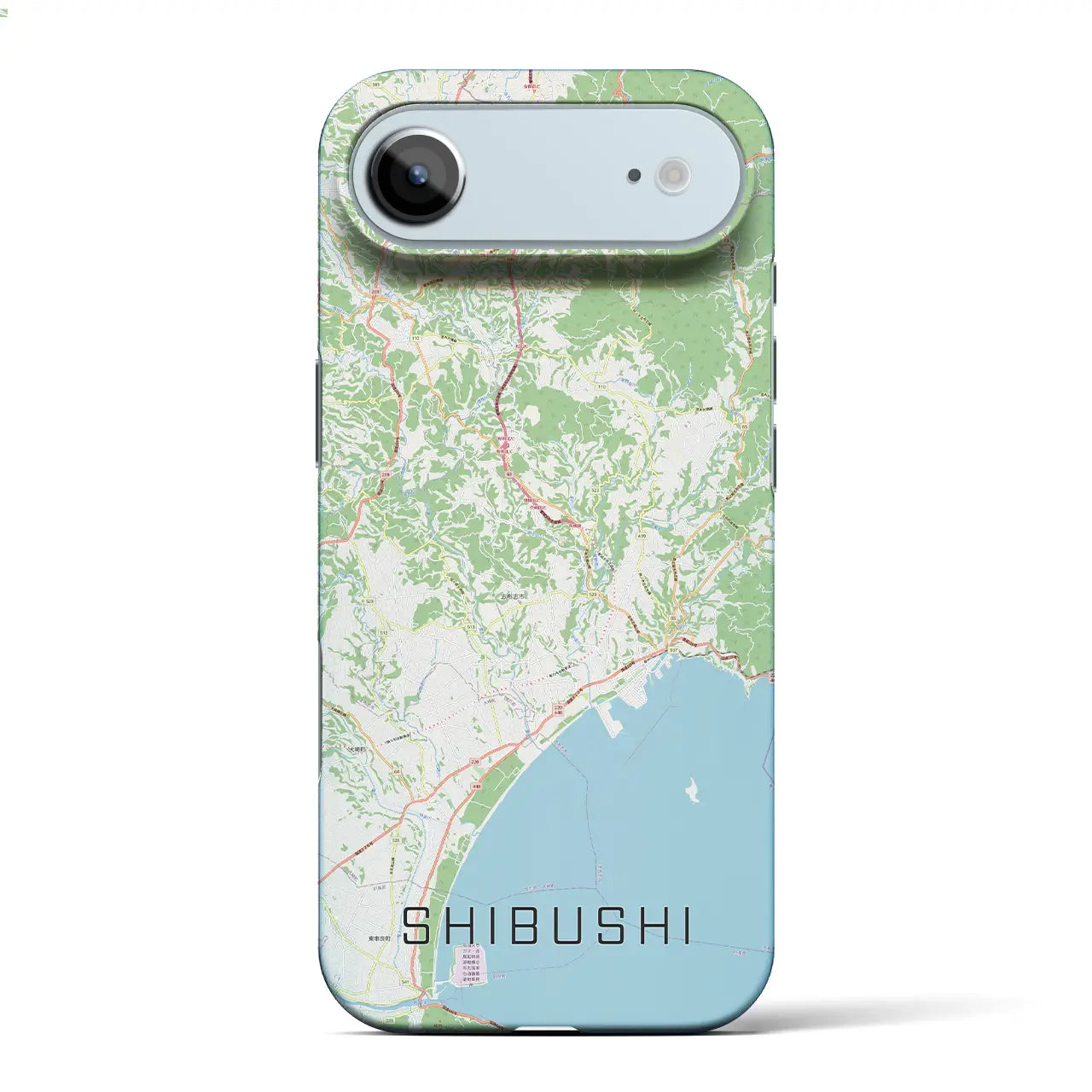 【志布志（鹿児島県）】地図柄iPhoneケース（バックカバータイプ）