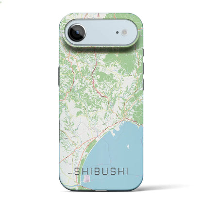 【志布志（鹿児島県）】地図柄iPhoneケース（バックカバータイプ）