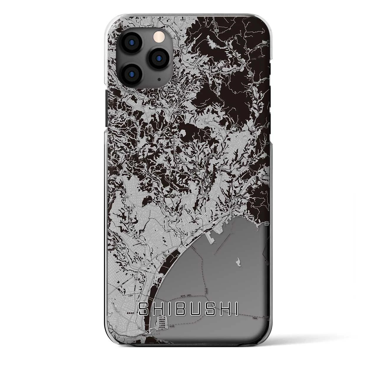 【志布志（鹿児島県）】地図柄iPhoneケース（クリアタイプ）