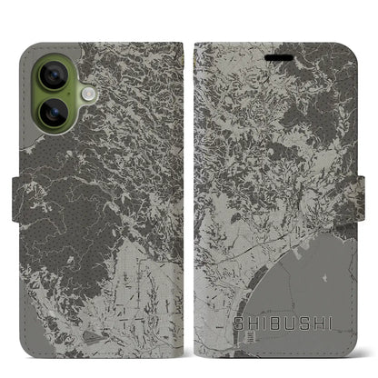 【志布志（鹿児島県）】地図柄iPhoneケース（手帳タイプ）