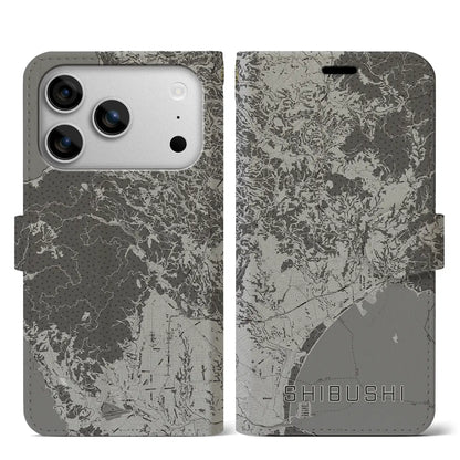 【志布志（鹿児島県）】地図柄iPhoneケース（手帳タイプ）