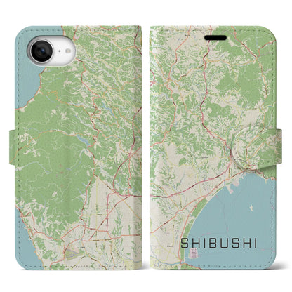 【志布志（鹿児島県）】地図柄iPhoneケース（手帳タイプ）