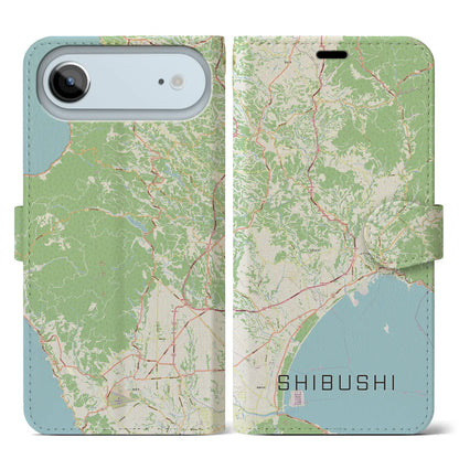 【志布志（鹿児島県）】地図柄iPhoneケース（手帳タイプ）