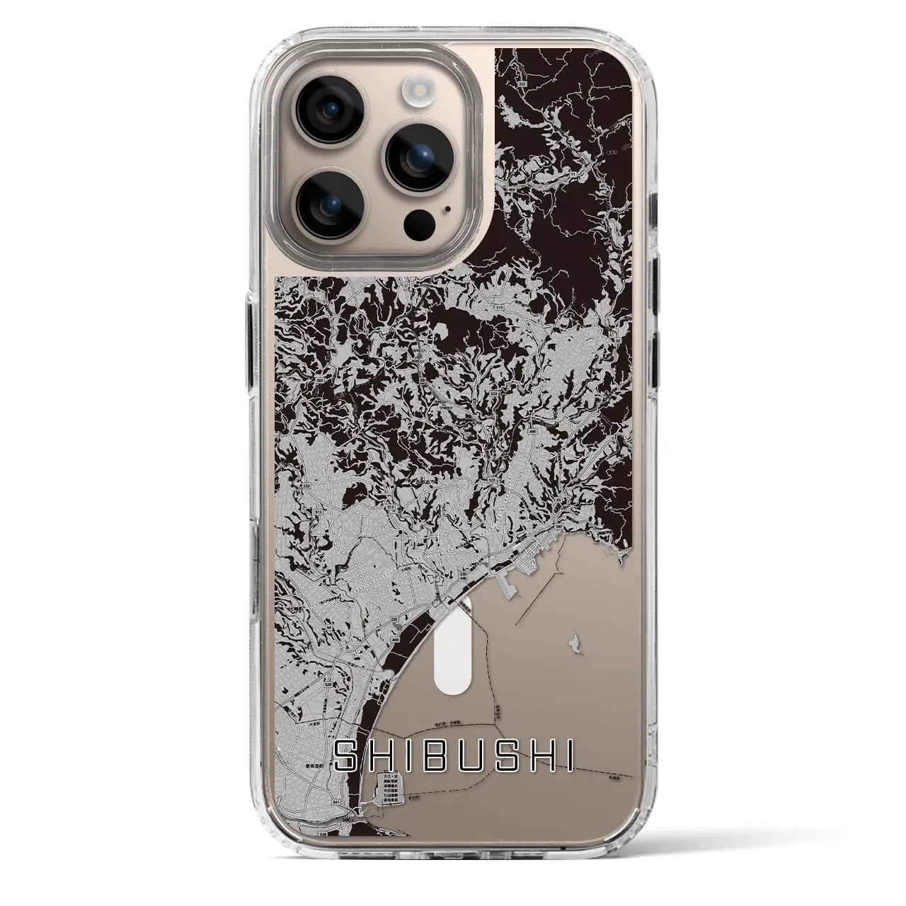 【志布志（鹿児島県）】地図柄iPhoneケース（MagSafeタイプ）