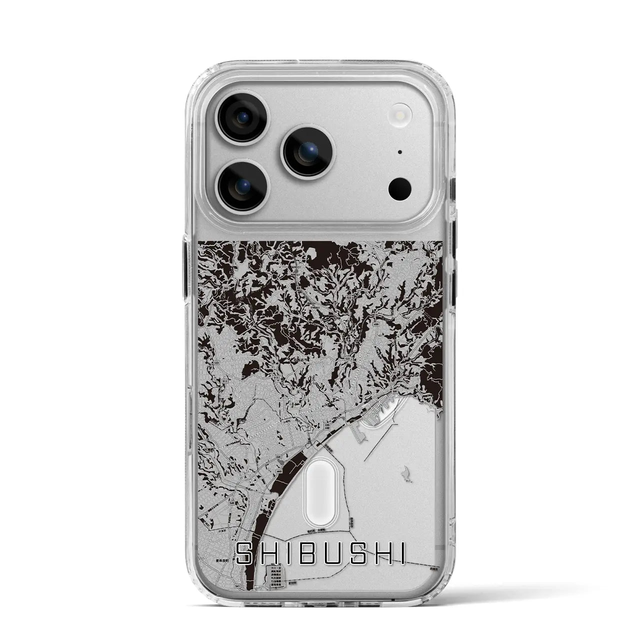 【志布志（鹿児島県）】地図柄iPhoneケース（MagSafeタイプ）