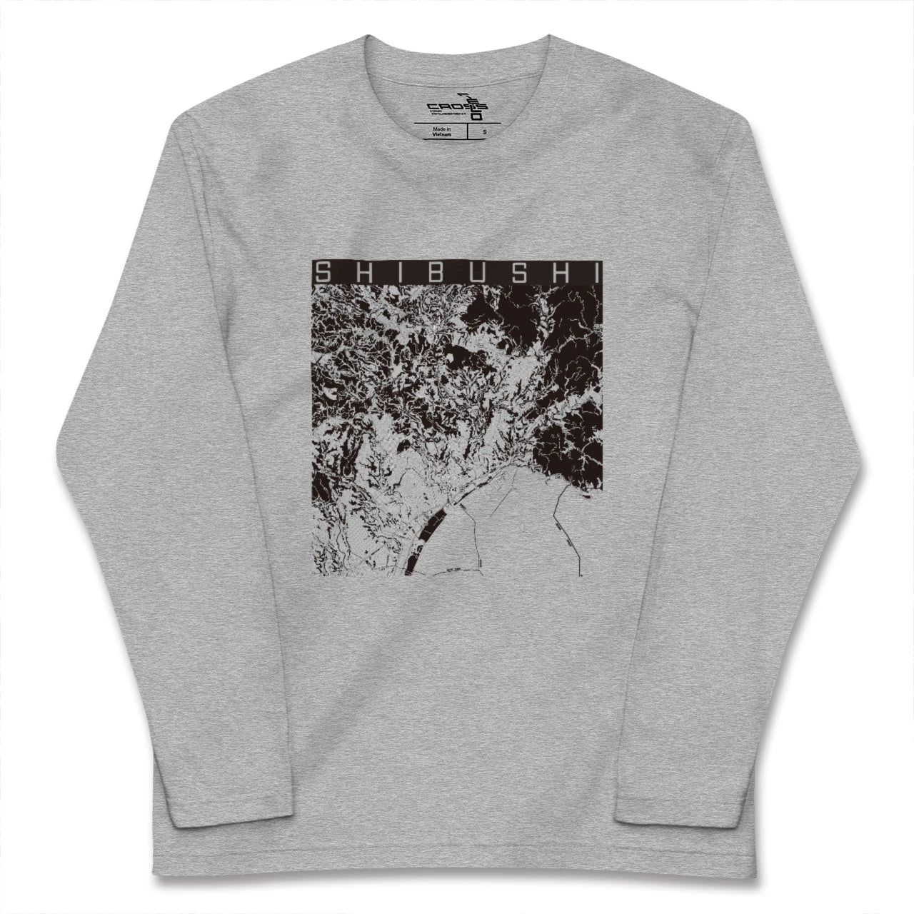 【志布志（鹿児島県）】地図柄ロングスリーブTシャツ