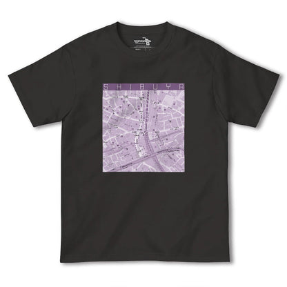 【渋谷カラー】地図柄ヘビーウェイトTシャツ