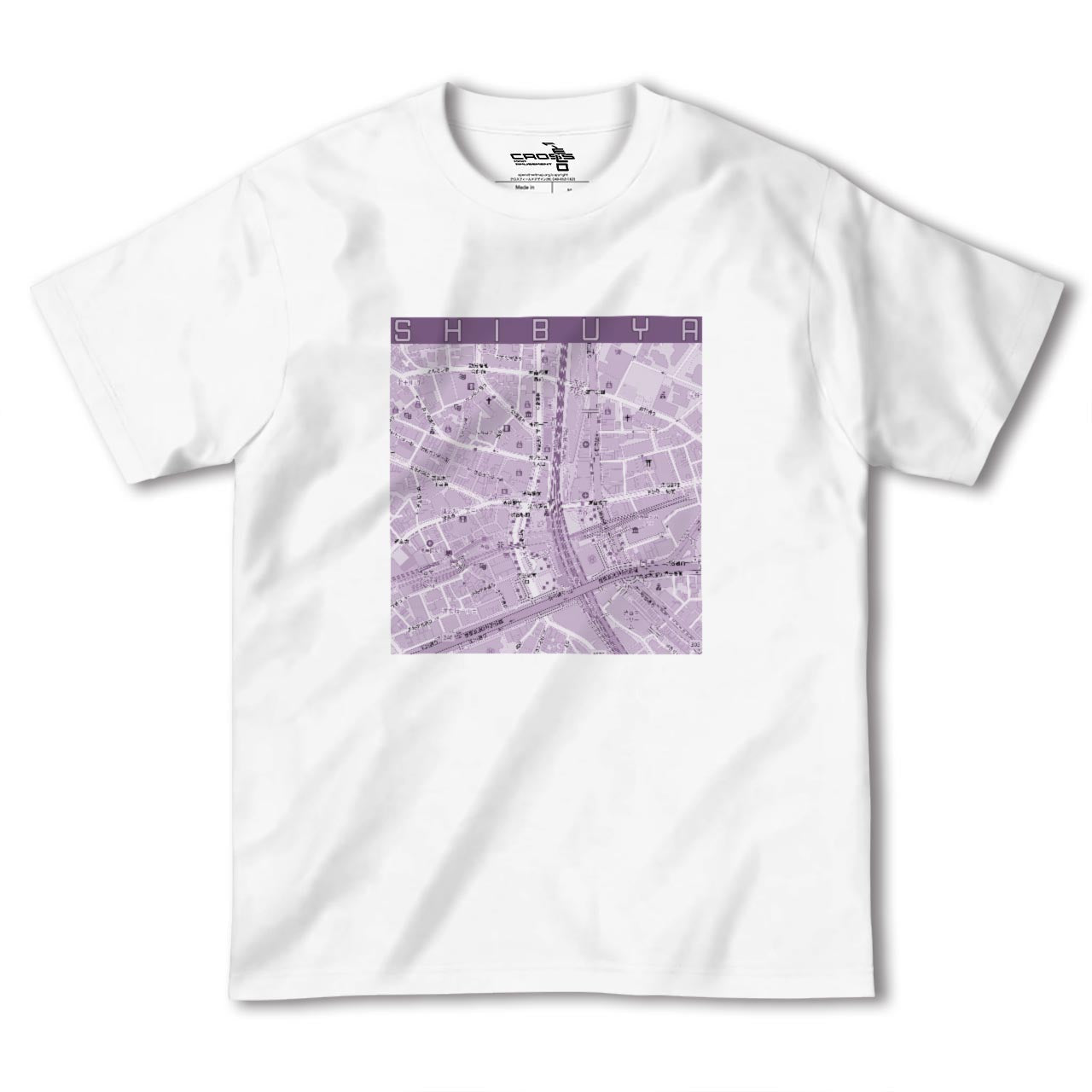 【渋谷カラー】地図柄ヘビーウェイトTシャツ