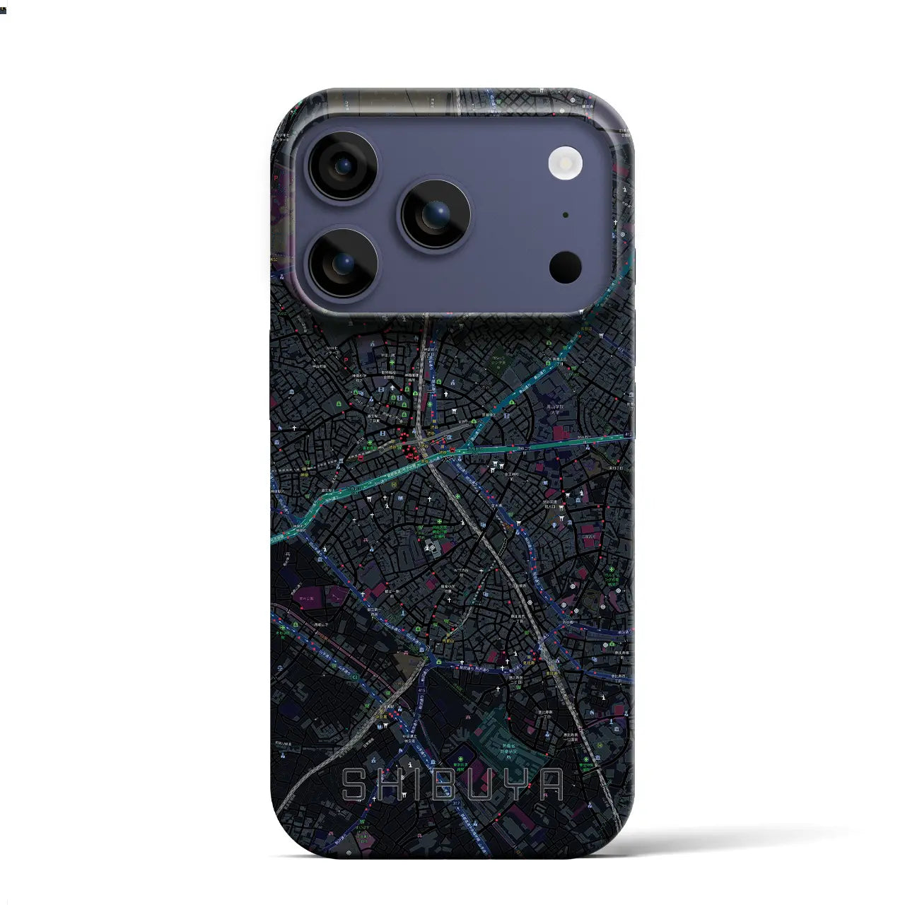 【渋谷（東京都）】地図柄iPhoneケース（バックカバータイプ）