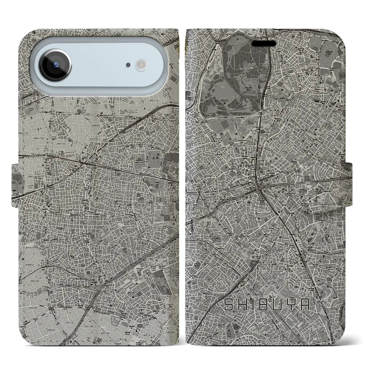 【渋谷（東京都）】地図柄iPhoneケース（手帳タイプ）