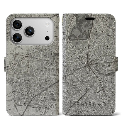 【渋谷（東京都）】地図柄iPhoneケース（手帳タイプ）