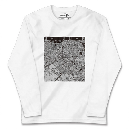 【渋谷（東京都）】地図柄ロングスリーブTシャツ