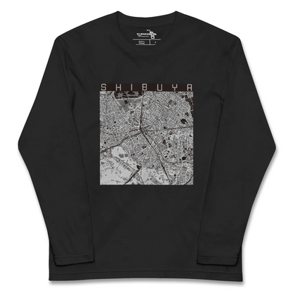 【渋谷（東京都）】地図柄ロングスリーブTシャツ