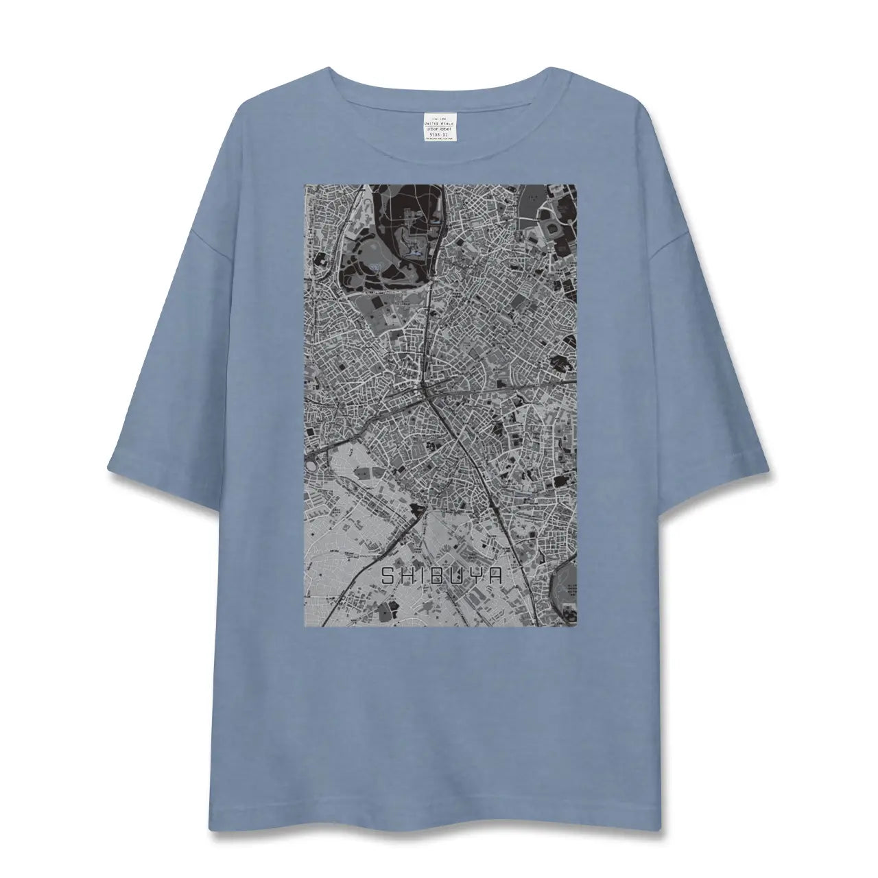 【渋谷（東京都）】地図柄ビッグシルエットTシャツ