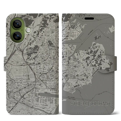 【七ヶ浜（宮城県）】地図柄iPhoneケース（手帳タイプ）