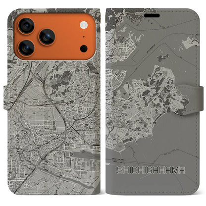 【七ヶ浜（宮城県）】地図柄iPhoneケース（手帳タイプ）