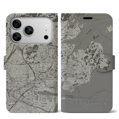 【七ヶ浜（宮城県）】地図柄iPhoneケース（手帳タイプ）