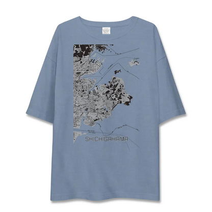 【七ヶ浜（宮城県）】地図柄ビッグシルエットTシャツ
